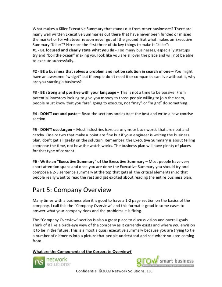 business plan of a company components of business plan in entrepreneurship